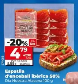 Dia Dia Nuestra Alacena espatilla d'enceball ibèrica 50% oferta