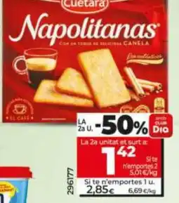 Dia Cuetara napolitanas oferta