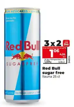 Dia Red Bull sugar free oferta