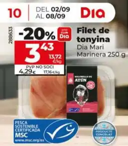 Dia Dia Mari Marinera filet de tonyina oferta