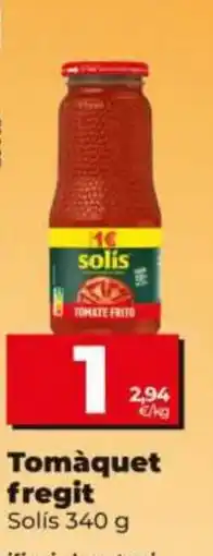 Dia Solís tomàquet fregit oferta