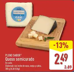ALDI Pleno Sabor queso semicurado oferta