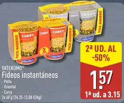 ALDI Yatekomo fideos instantáneos oferta