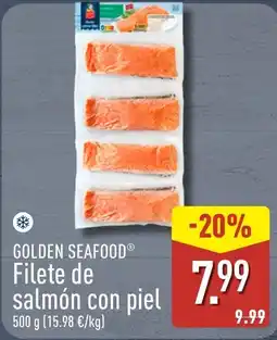 ALDI Golden Seafood filete de salmón con piel oferta