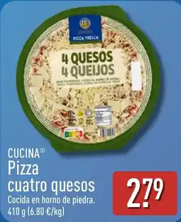 ALDI Cucina pizza cuatro quesos oferta