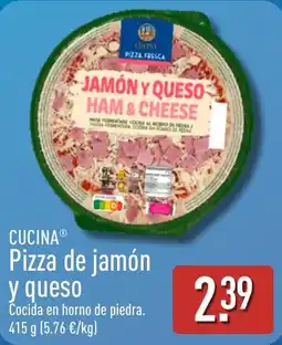 ALDI Cucina pizza de jamón y queso oferta