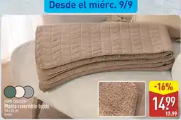 ALDI Home Creation manta reversible teddy oferta