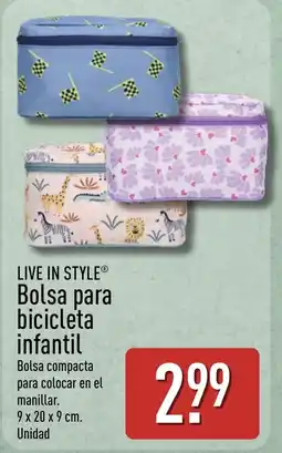 ALDI Live in style bolsa para bicicleta infantil oferta