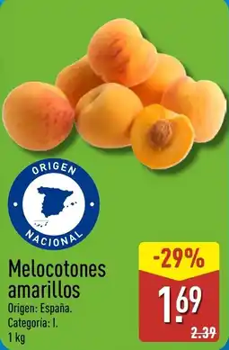 ALDI Melocotones amarillos oferta