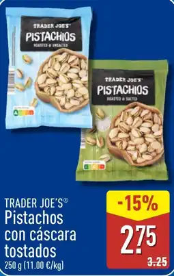 ALDI Trader Joe's pistachos con cáscara tostados oferta