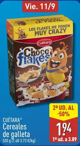 ALDI Cuétara Cereales de galleta oferta