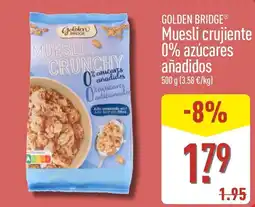 ALDI Golden Bridge muesli crujiente oferta