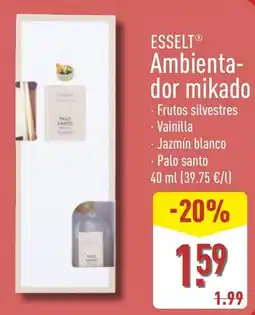 ALDI Esselt ambientador mikado oferta