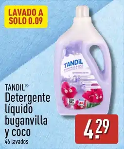 ALDI Tandil Detergente líquido buganvilla y coco oferta