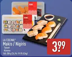 ALDI La Cocina Makis / Nigiris oferta