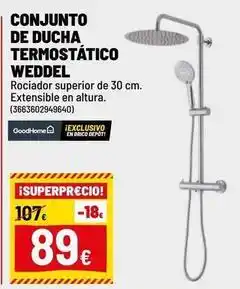 Brico - conjunto de ducha termostatico