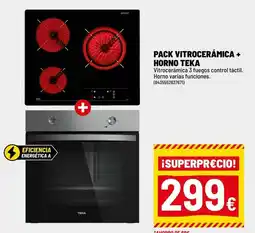Brico Depôt Teka - pack vitroceramica + horno oferta
