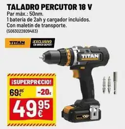 Brico Depôt Titan - taladro percutor 18 v oferta