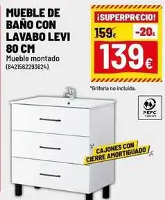 Brico Depôt Mueble de bano con lavabo levi oferta
