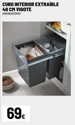 Brico Depôt Cubo interior extraíble 40 cm oferta