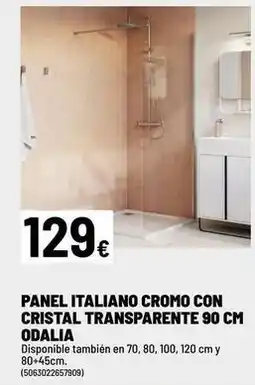 Brico Depôt Cristal - panel italiano cromo con transparente 90 cm odalia oferta