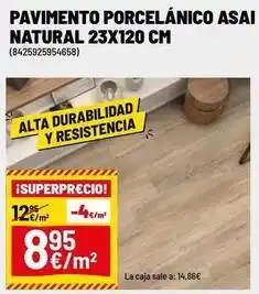 Brico Depôt Naturals - pavimento porcelánico asai oferta