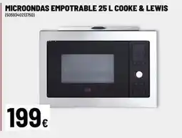 Brico Depôt Cooke & lewis - microondas empotrable 25 l oferta