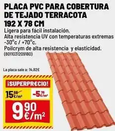 Brico Depôt Pvc - placa pvc para cobertura de tejado terracota oferta