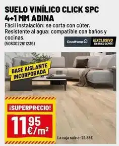 Brico Depôt Spc - suelo vinílico click spc 4+1 mm oferta