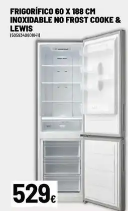 Brico Depôt Frost - frigorifico 60 x 188 cm inoxidable no frost cookie & lewis oferta