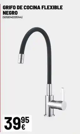 Brico Depôt Grifo de cocina flexible negro oferta
