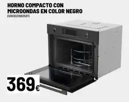 Brico Depôt Horno compacto con microondas en color negro oferta