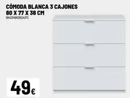 Brico Depôt Cómoda blanca 3 cajones oferta