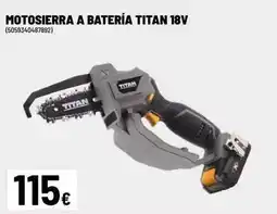 Brico Depôt Titan - motosierra a batería oferta