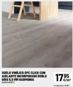 Brico Depôt Spc - suelo vinílico spc click con aislante incorporado roble gris 5.5 mm harmonia oferta