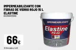 Brico Depôt Impermeabilizante con fibras de vidrio rojo 15 l elastine oferta