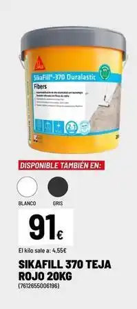 Brico Depôt Blanco - sikafill 370 teja rojo 20kg oferta