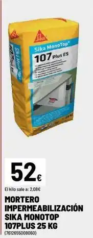 Brico Depôt Sika - mortero impermeabilizacion oferta
