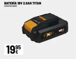 Brico Depôt Titan - batería 18v 2.0ah oferta