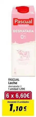 Hiper Usera Pascual - leche oferta