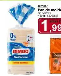 Hiper Usera Bimbo - pan de molde oferta