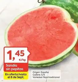 Suma Supermercados Origen - sandia sin pepitas oferta