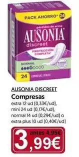 Hiper Usera Ausonia - discreet compresas oferta