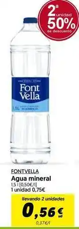 Hiper Usera Font vella - agua mineral oferta