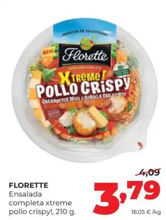 Florette ensalada completa xtreme pollo crispy!