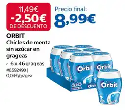 Costco Orbit chicles de menta sin azúcar en grageas oferta