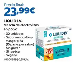 Costco Liquid I.V. mezcla de electrolitos en polvo oferta