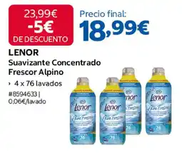 Costco Lenor Suavizante Concentrado Frescor Alpino oferta