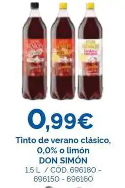 Dialsur Cash & Carry Don Simón tinto de verano clásico oferta