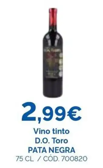 Pata Negra vino tinto